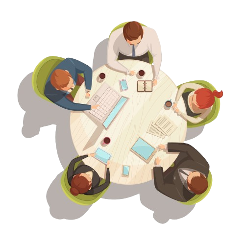 une infographie de réunion pour illustrer le séminaire à la baume à la roque d'anthéron 